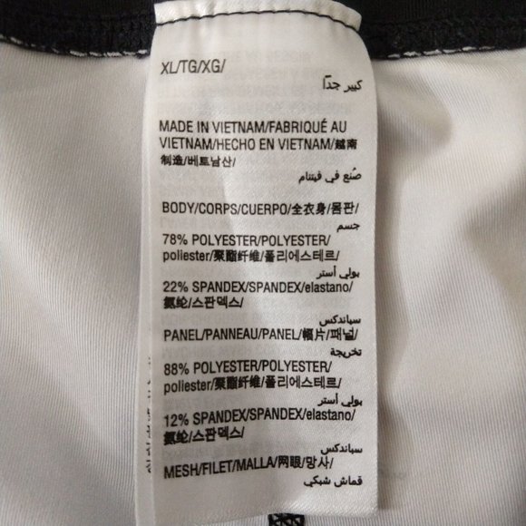 Ideology ID Women's Floral Printed Mesh Inset Ankle Leggings Black Size XL - Picture 8 of 9